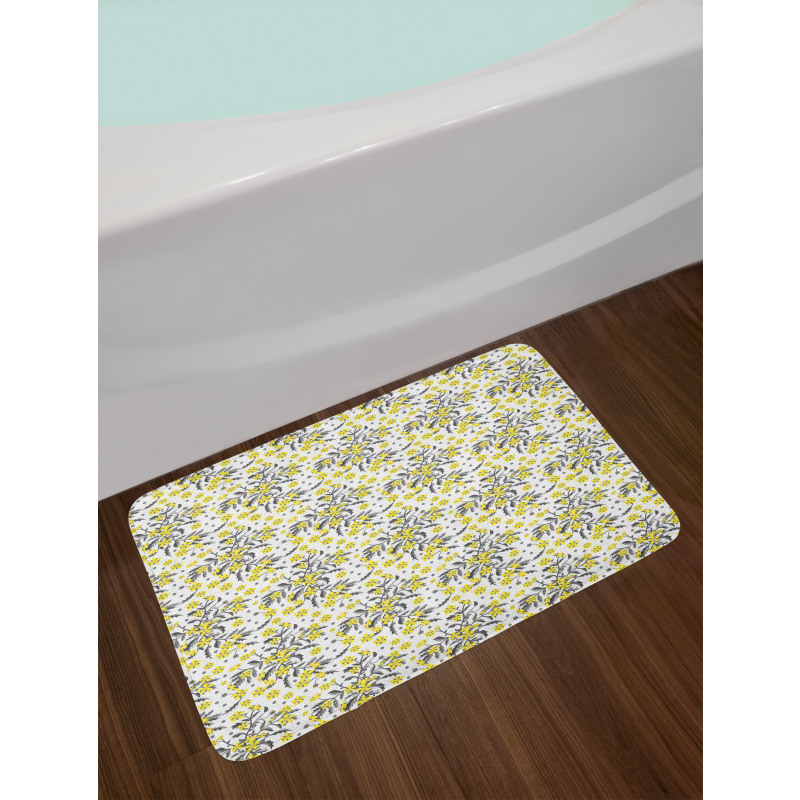 Vivid Spring Blossoms Art Bath Mat