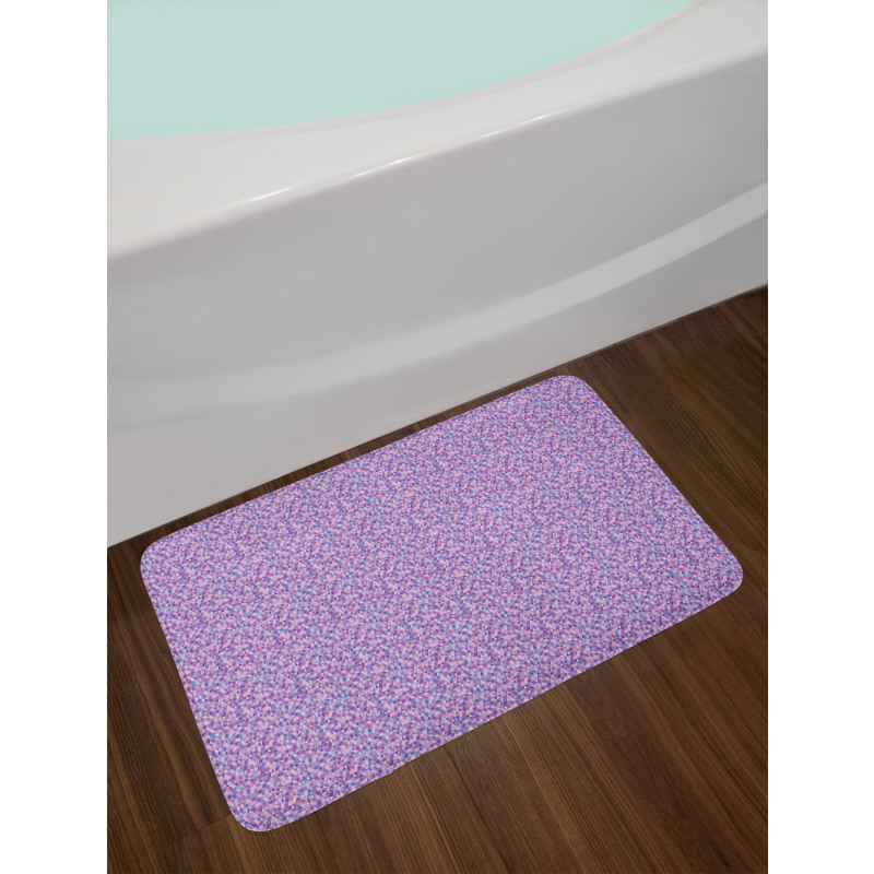 Cheerful Polygon Triangles Bath Mat