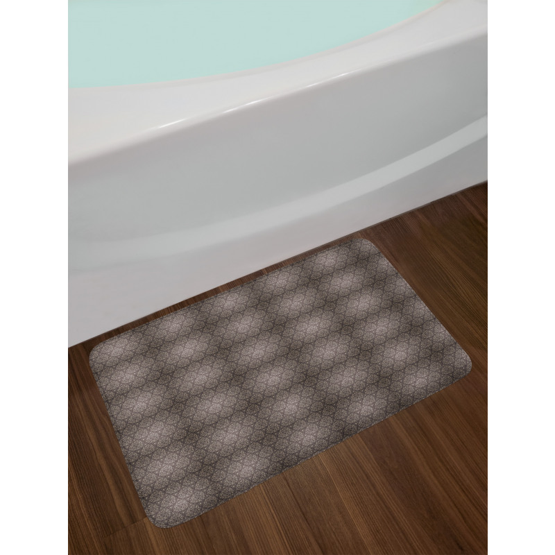 Triangles Swirls Artwork Bath Mat