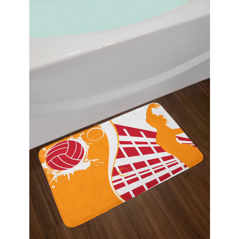 Summer Tones Lady Player Bath Mat