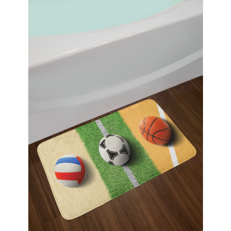 Sportive 3 Sports Activities Bath Mat