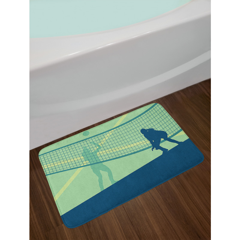 Females Competing Scene Bath Mat