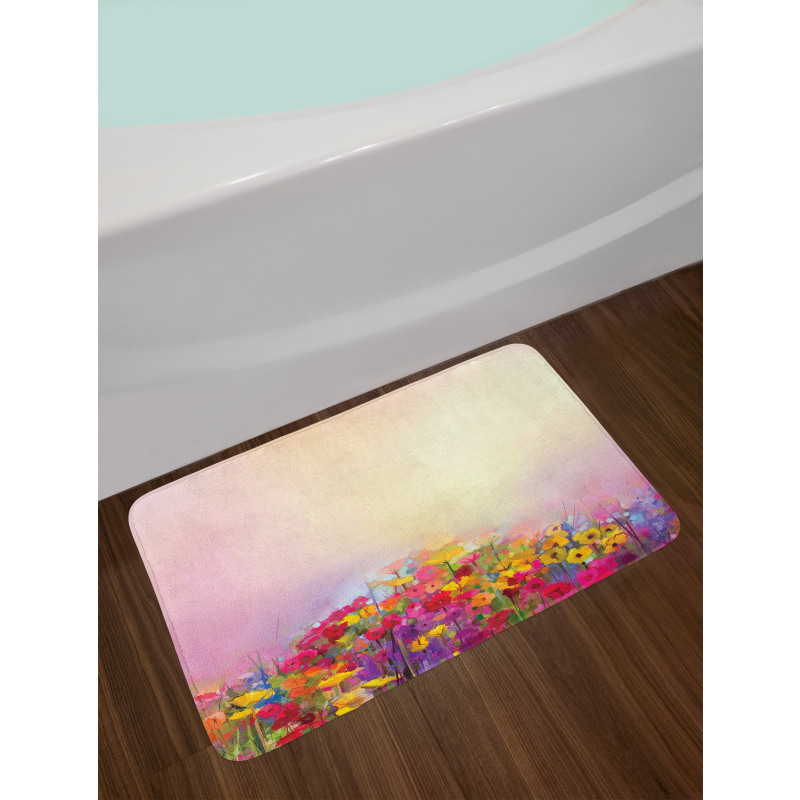 Pastel Ombre Meadow Bath Mat