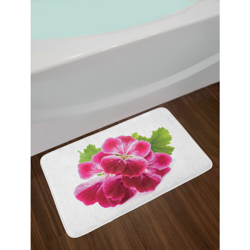 Single Flower Close Up Bath Mat