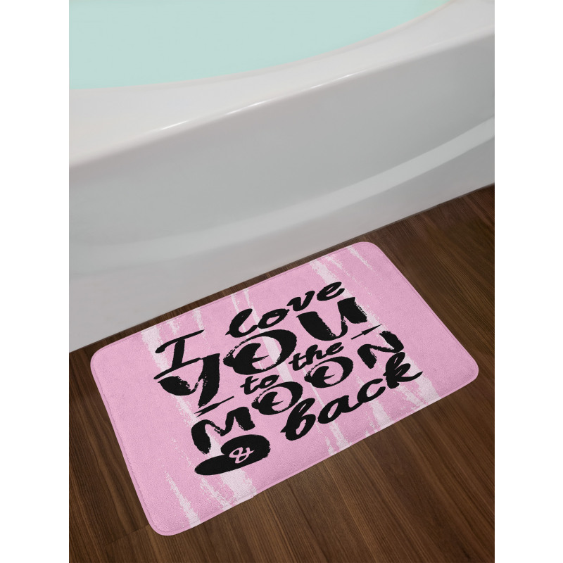 Affection Motto Art Bath Mat