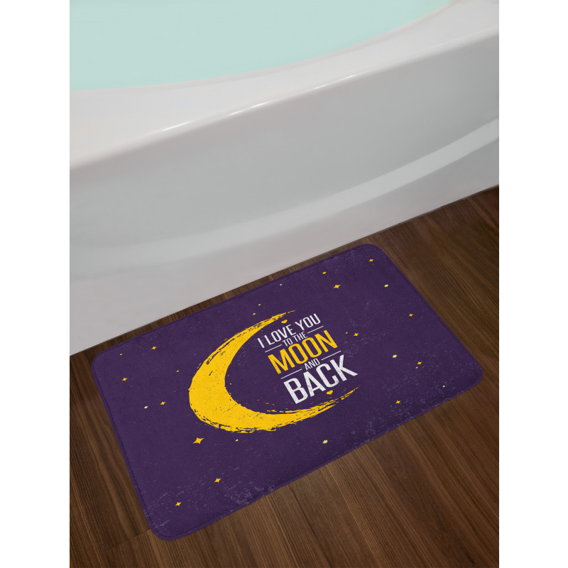 Stars Celestial Elements Art Bath Mat