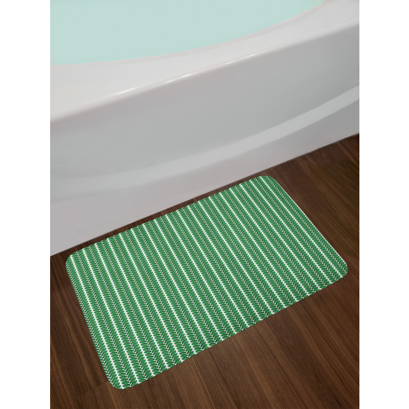 Vertical Leaves Bath Mat