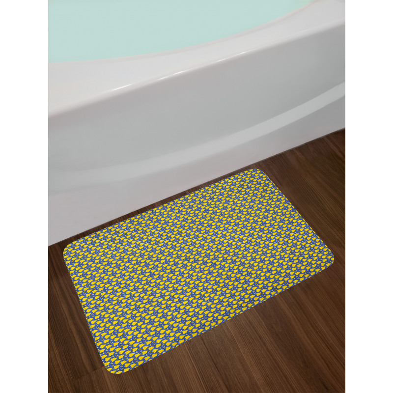 Bicolored Art Bath Mat