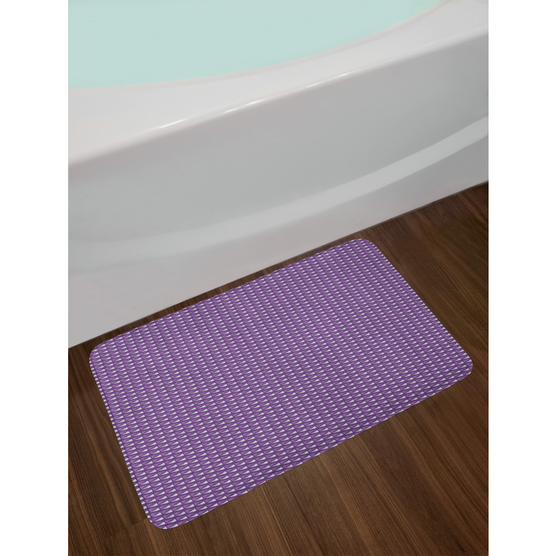 Diagonal Violet Bath Mat