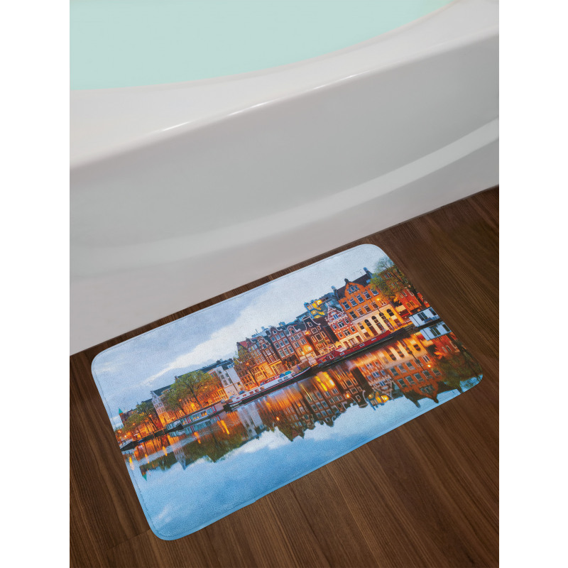 Dutch Houses and Amstel River Bath Mat