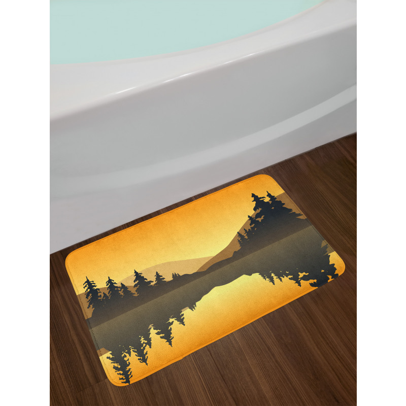 Calm Waters Hills Forest Bath Mat