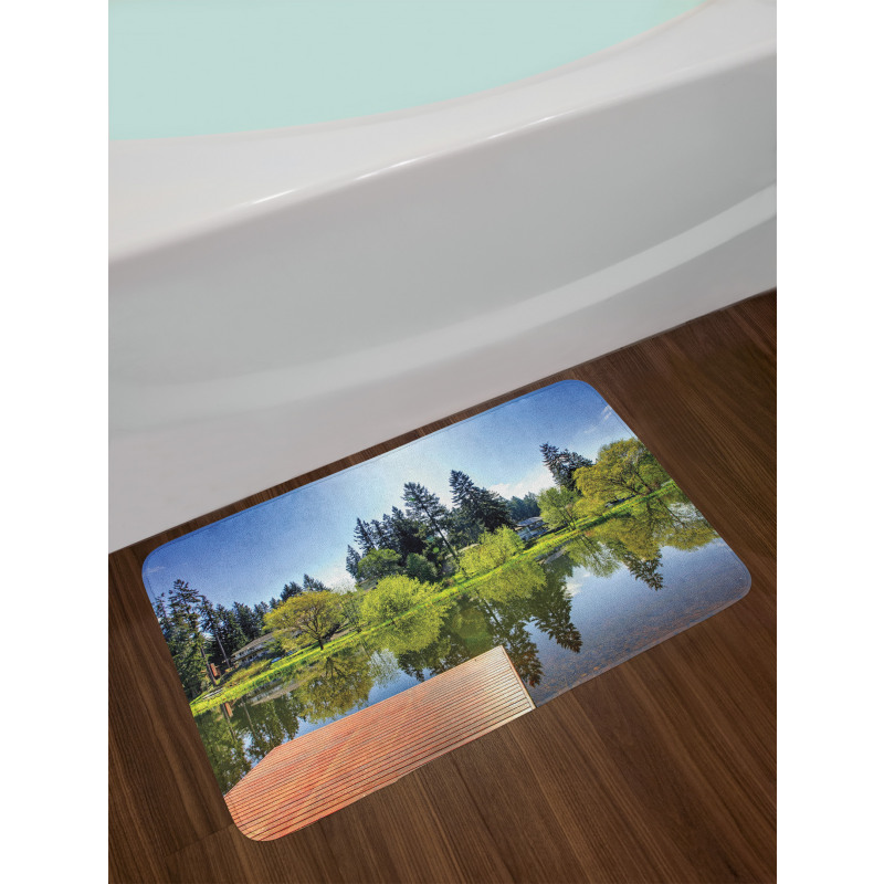 Scenic View Countryside Bath Mat