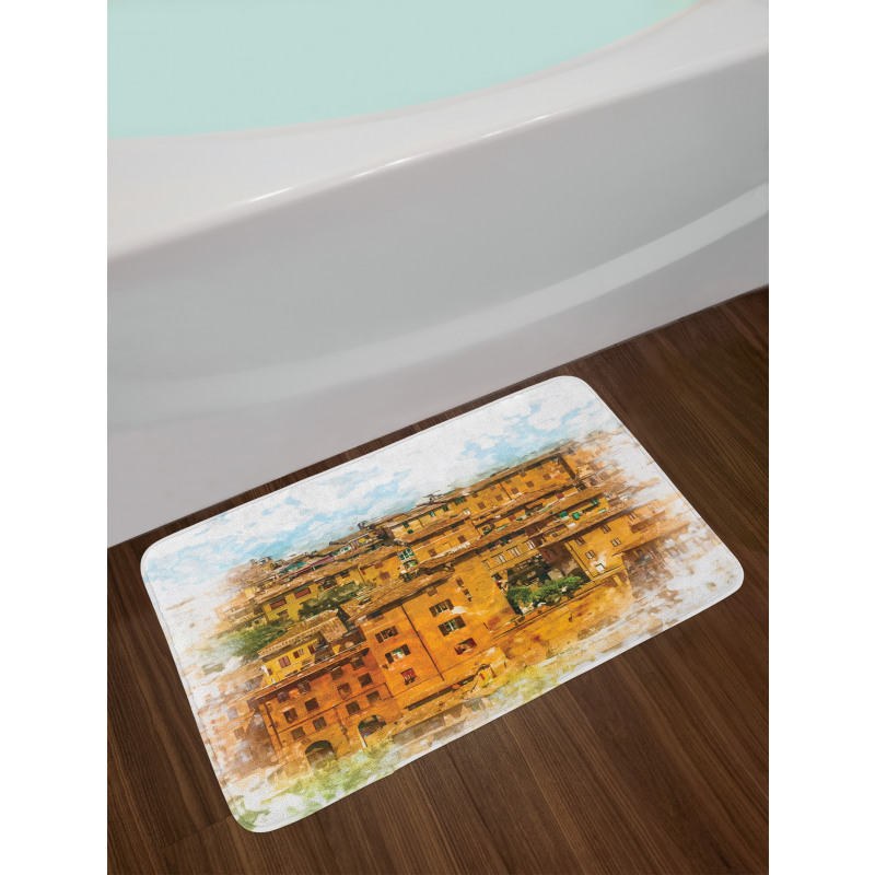 Historic Italian Town Bath Mat