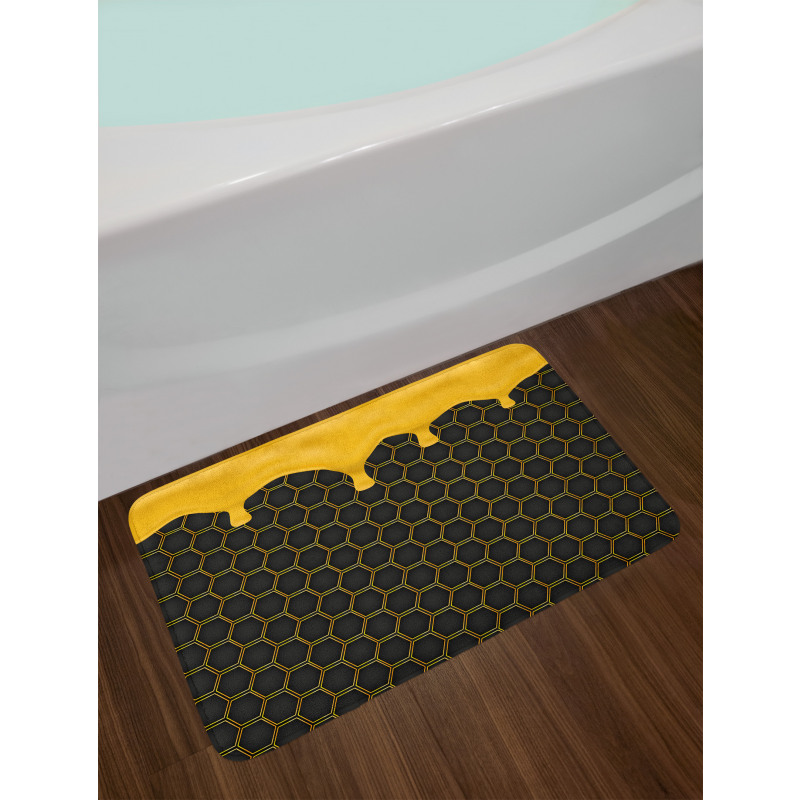 Honeycomb Dripping Beehive Bath Mat