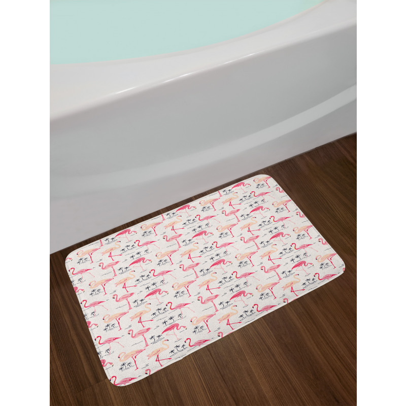 Wild Bird Love Vintage Bath Mat