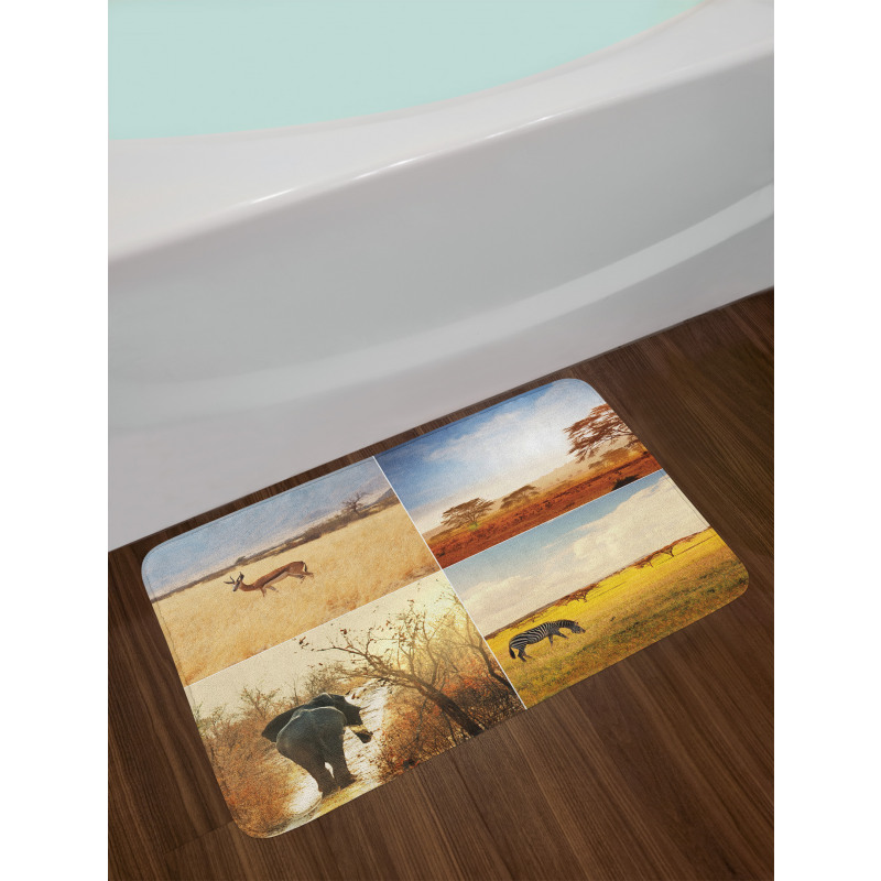 Wild Savannah Animal Bath Mat