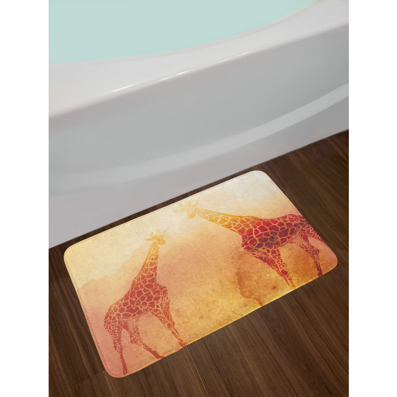 Tropic Giraffes Bath Mat