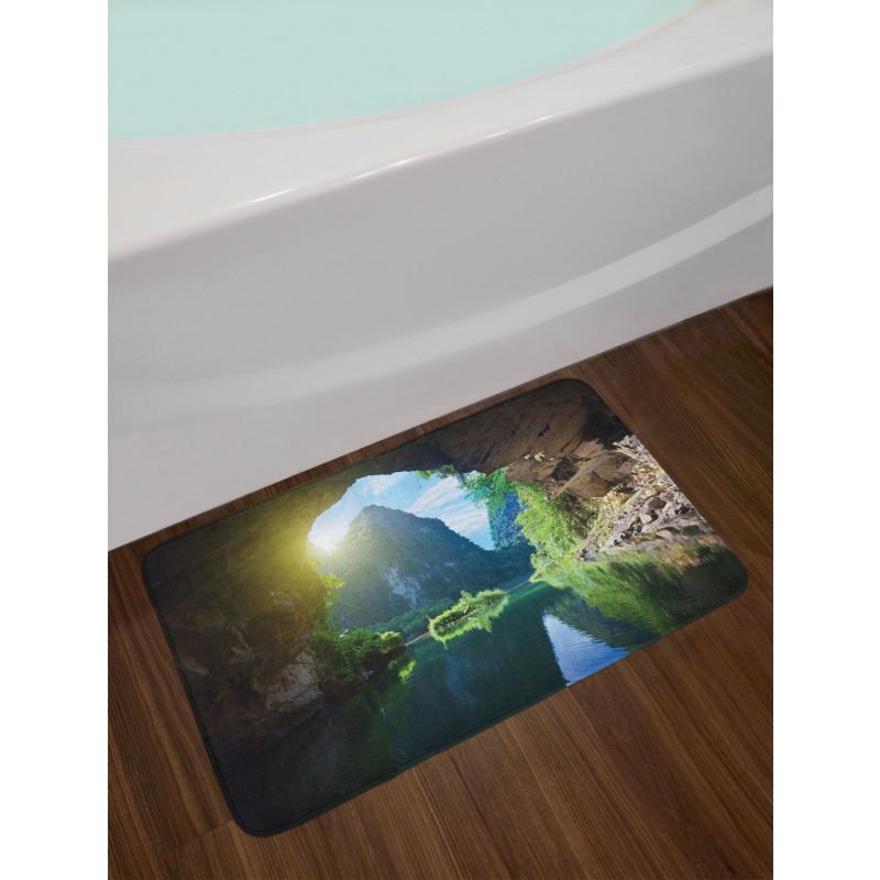 Mountain Sky Scenery Bath Mat