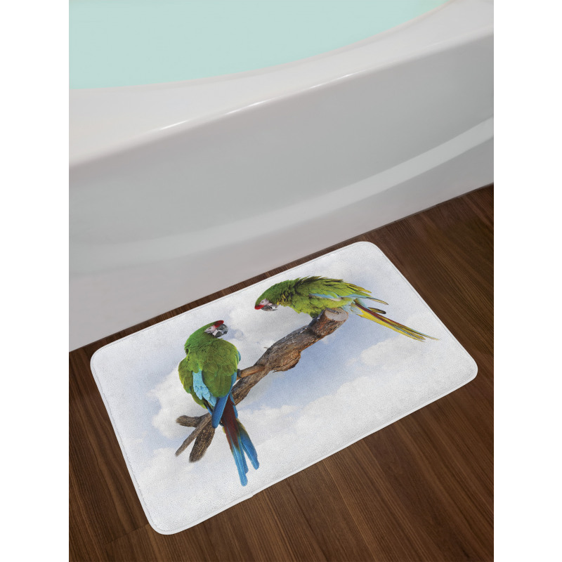 2 Parrot Macaw Bird Bath Mat