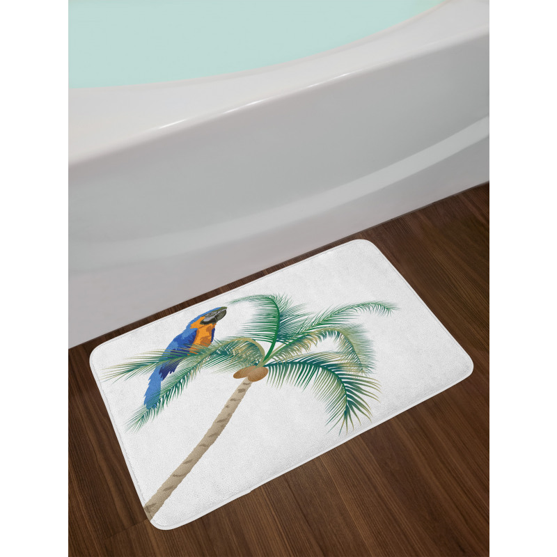 Parrot Coconut Palms Bath Mat