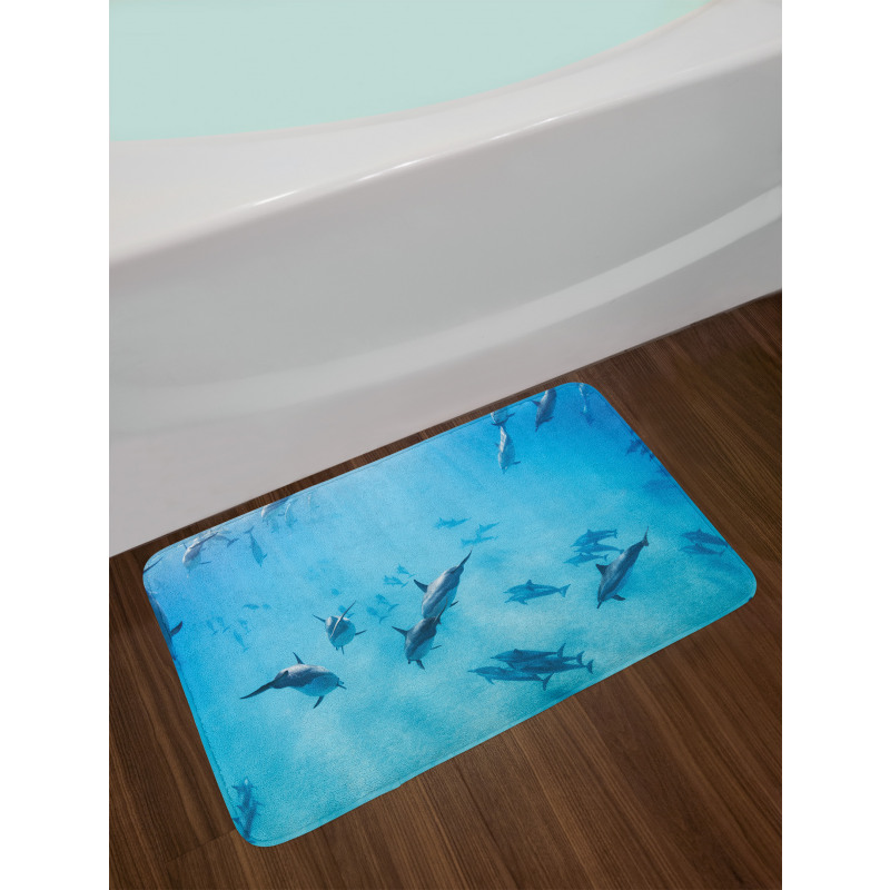 Dolphins Hawaii Ocean Bath Mat