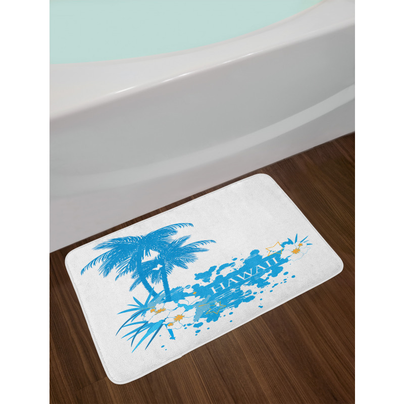 Hawaiian Island Aqua Bath Mat