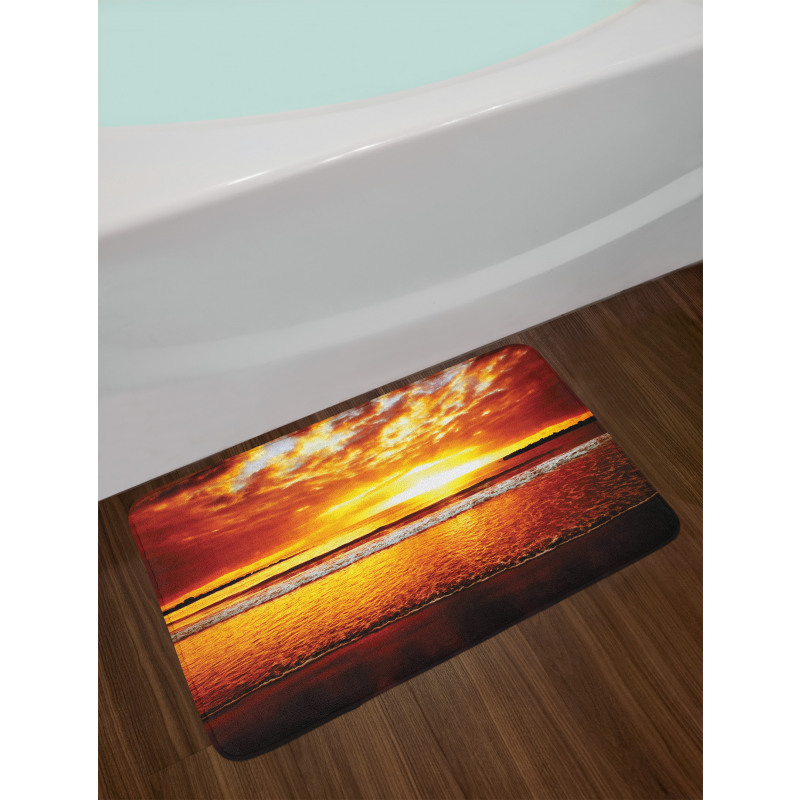 Colorful Sunset Summer Bath Mat