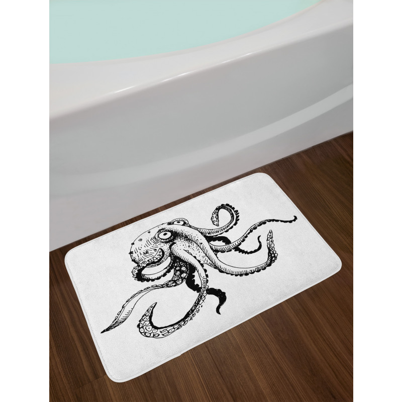 Comic Funny Art Doodle Bath Mat