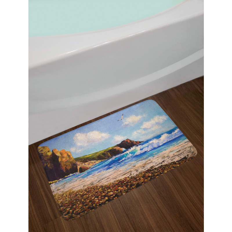 Sea Coast by Beach Rock Bath Mat