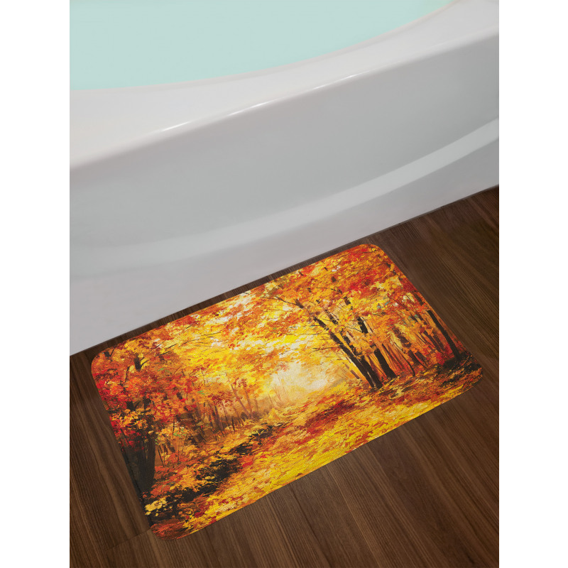 Autumn in Relax Forest Bath Mat