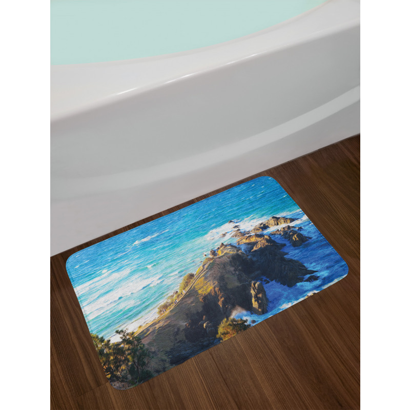 Austalian Cliffs by Sea Bath Mat