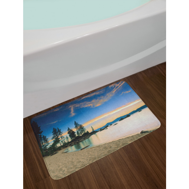 Peaceful Paradise Trees Bath Mat