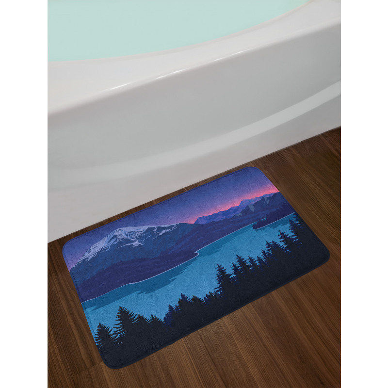 Mountain Hills Forest Bath Mat