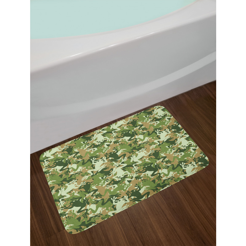 Skull Camouflage Design Bath Mat