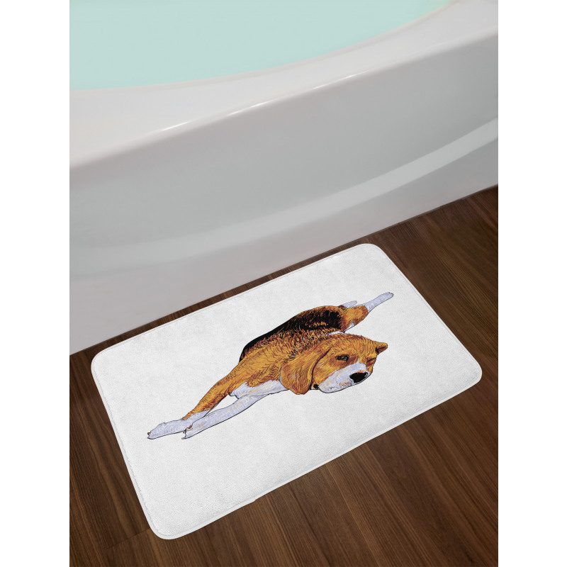 Before Falling Asleep Dog Bath Mat