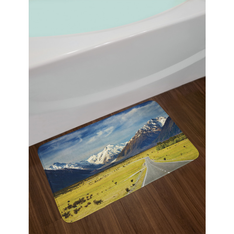 Snowy Mountains Alps Bath Mat