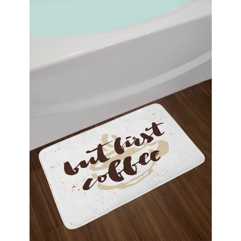 Saying Grunge Mug Bath Mat