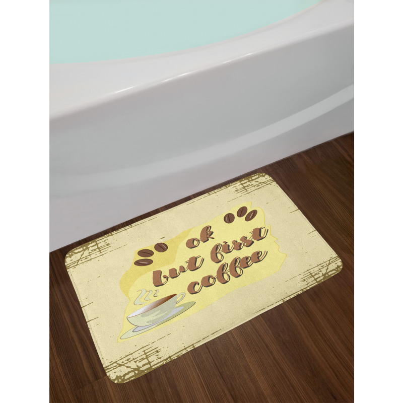 Coffee Beans Steam Bath Mat