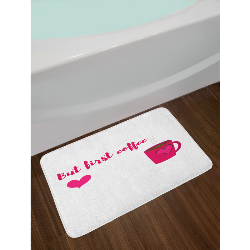 Doodled Pattern Bath Mat