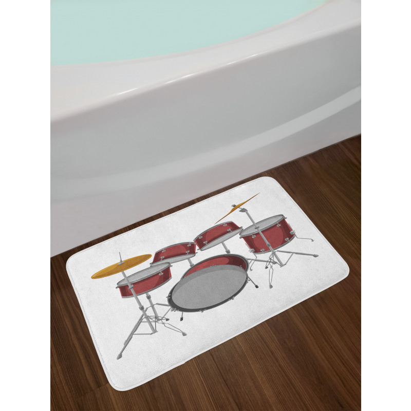 Picture of a Drum Kit Scene Bath Mat