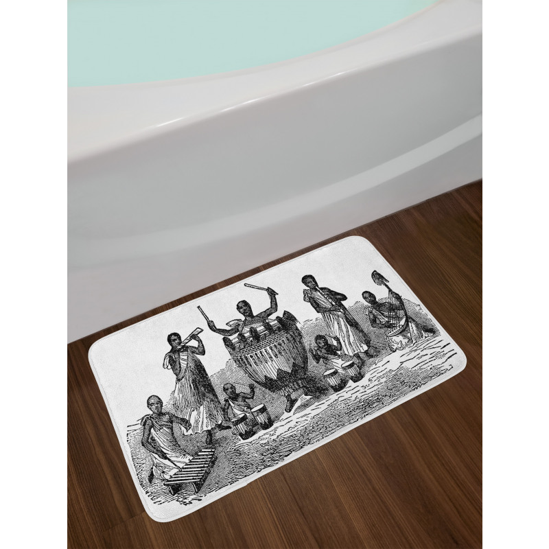 African Musicians Cultural Bath Mat