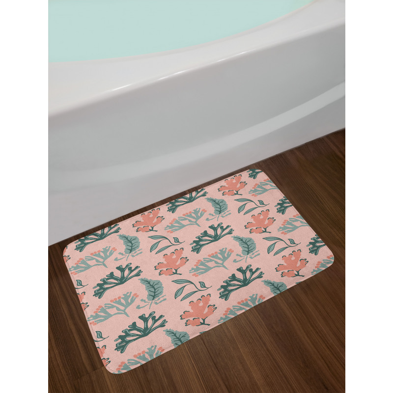 Seaweed Coral Tones Bath Mat