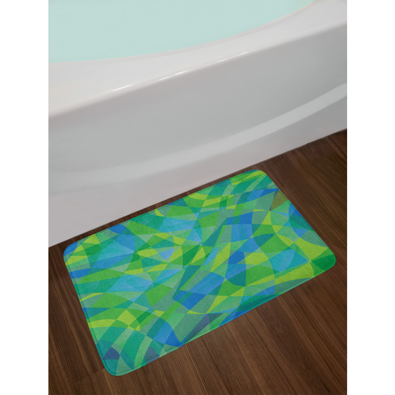 Mosaic in Nature Colors Bath Mat