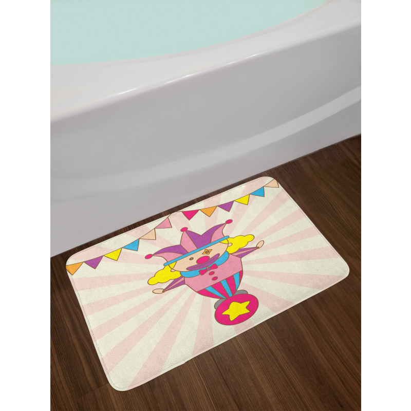 Clown Standing on a Ball Bath Mat