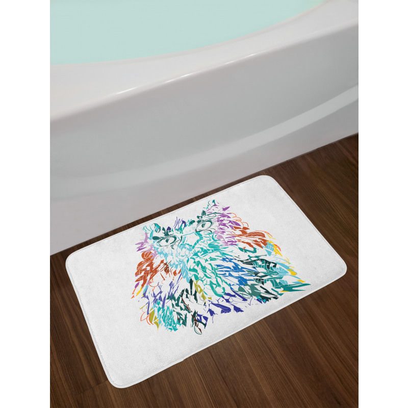 Feathers Eyes Vision Bath Mat