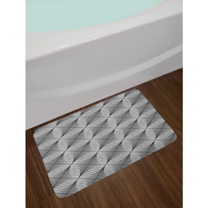 Diagonal Streaks Concept Bath Mat