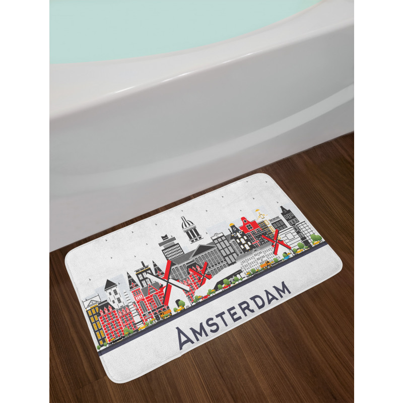 Travel Spots Holland City Bath Mat