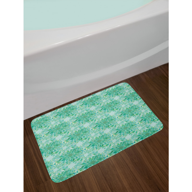 Floral Pattern with Beryl Bath Mat