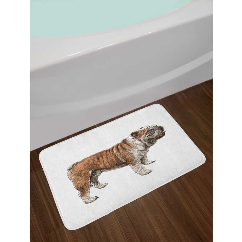 Sketchy Pet Side Profile Bath Mat