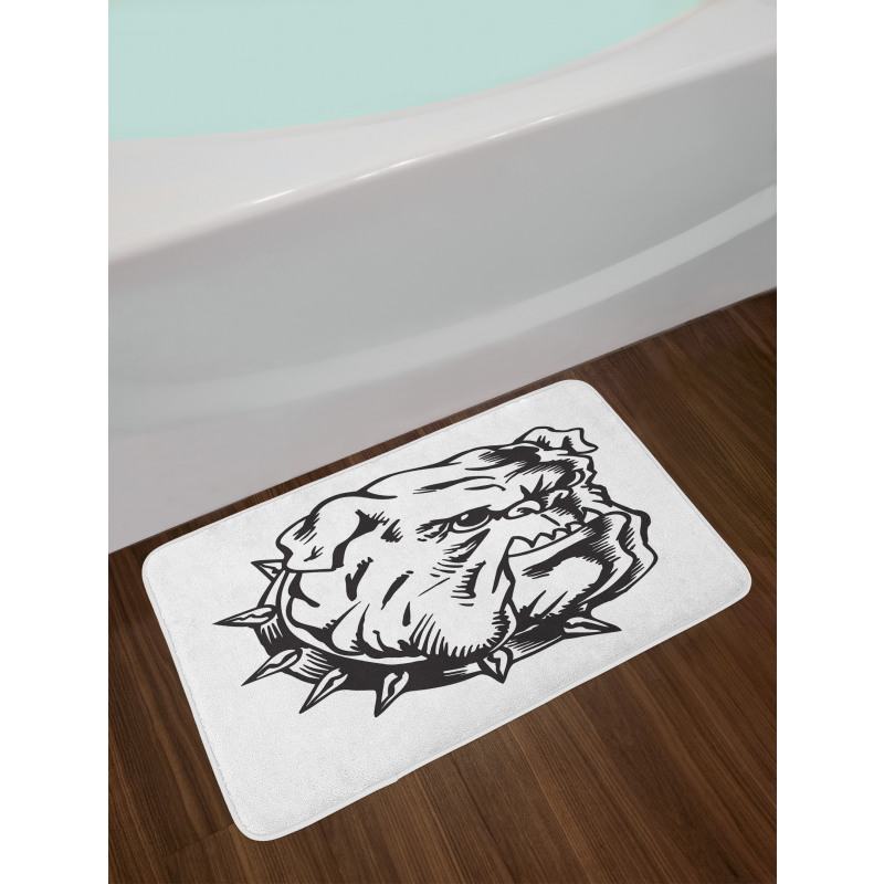 Monochrome Graphic Image Bath Mat